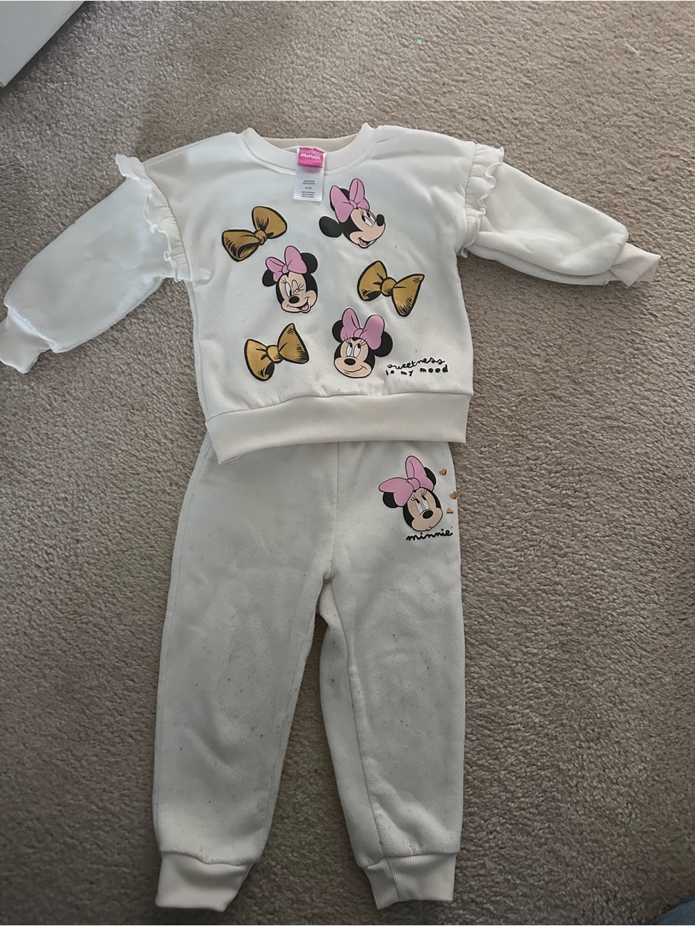 Minnie Mouse sweatshirt and sweatpant set